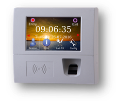 Terminale di rilevazione presenze TechnoDrive con display touch e lettore badge